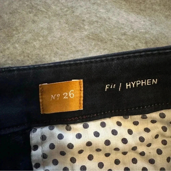 Pilcro Anthropologie navy striped pants hyphen fit size 26 - Picture 6 of 9